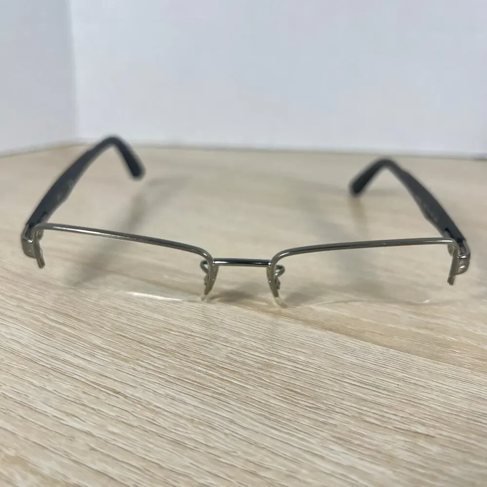 Ray-Ban RB6264 2502 Eyeglasses Half Rim FRAMES ONLY 51-18-135 Black Silver